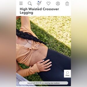 OFFLINE By Aerie Real Me High Waisted Crossover Legging, black, M